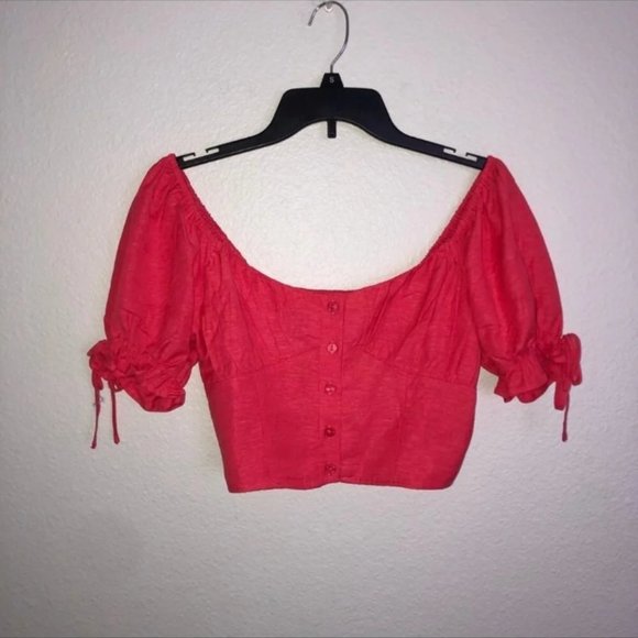 Red Crop Top - Picture 2 of 4